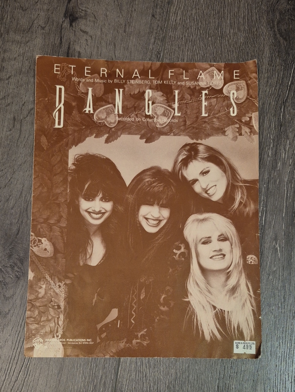 Eternal Flame — Bangles Sheet Music ~Tom Kelly and Susanna Hoffs Billy Steinberg